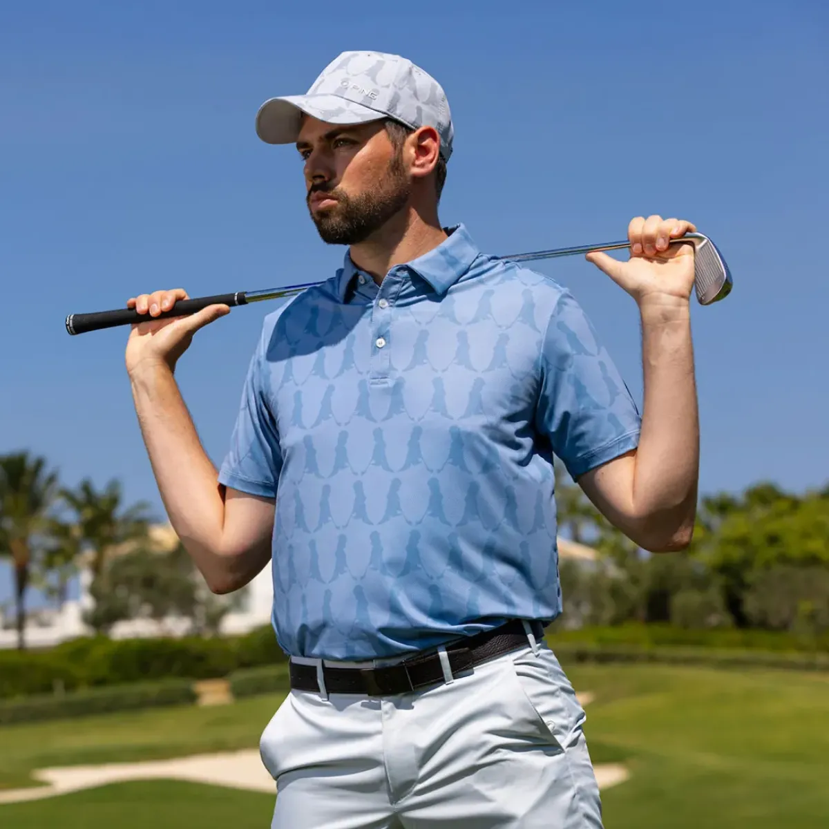 Online Men's Mr Printed Golf Polo Shirt Men's Polo Shirts