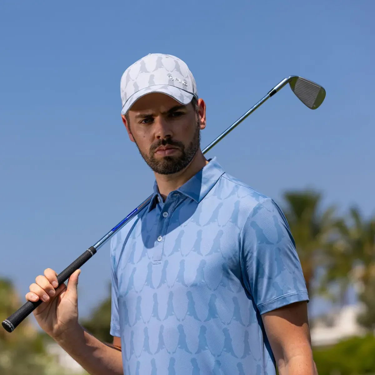 Online Men's Mr Printed Golf Polo Shirt Men's Polo Shirts