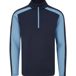 Clearance Men's Murrey Half Zip Golf Mid Layer Men's Sweaters|Men's Midlayers