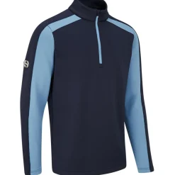 Clearance Men's Murrey Half Zip Golf Mid Layer Men's Sweaters|Men's Midlayers