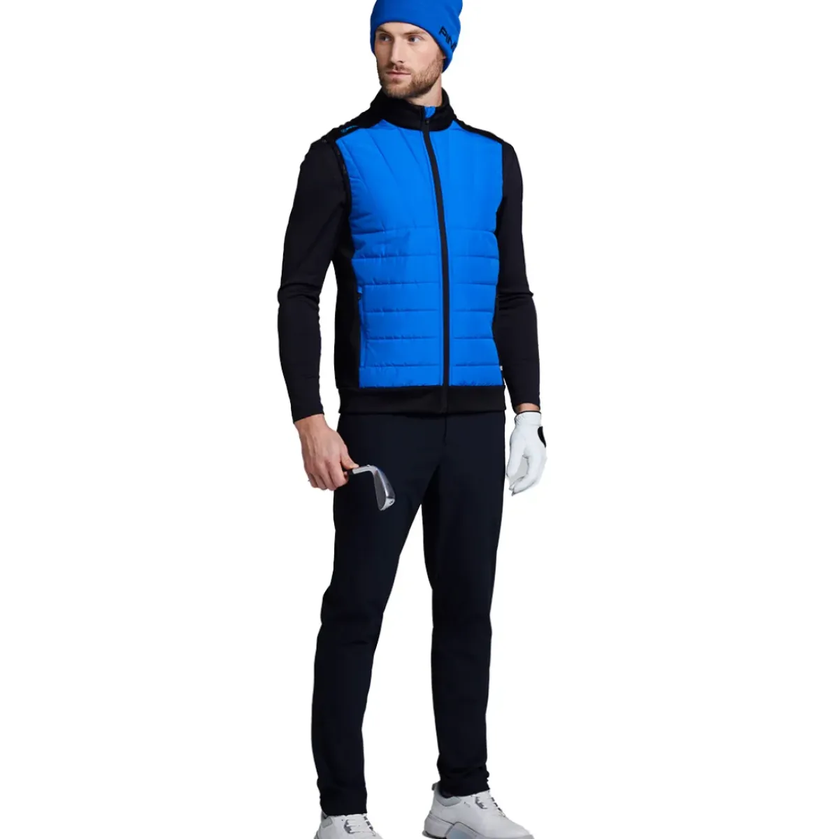 New Men's Vernon Quilted Hybrid Golf Gilet Men's Sweaters|Men's Gilets