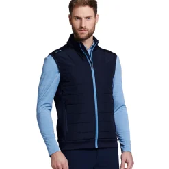 Outlet Men's Vernon Quilted Hybrid Golf Gilet Men's Sweaters|Men's Gilets
