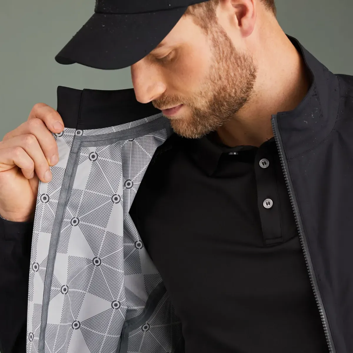 Best Taran 3L Full Zip Golf Jacket Men's Jackets|Men's Waterproofs