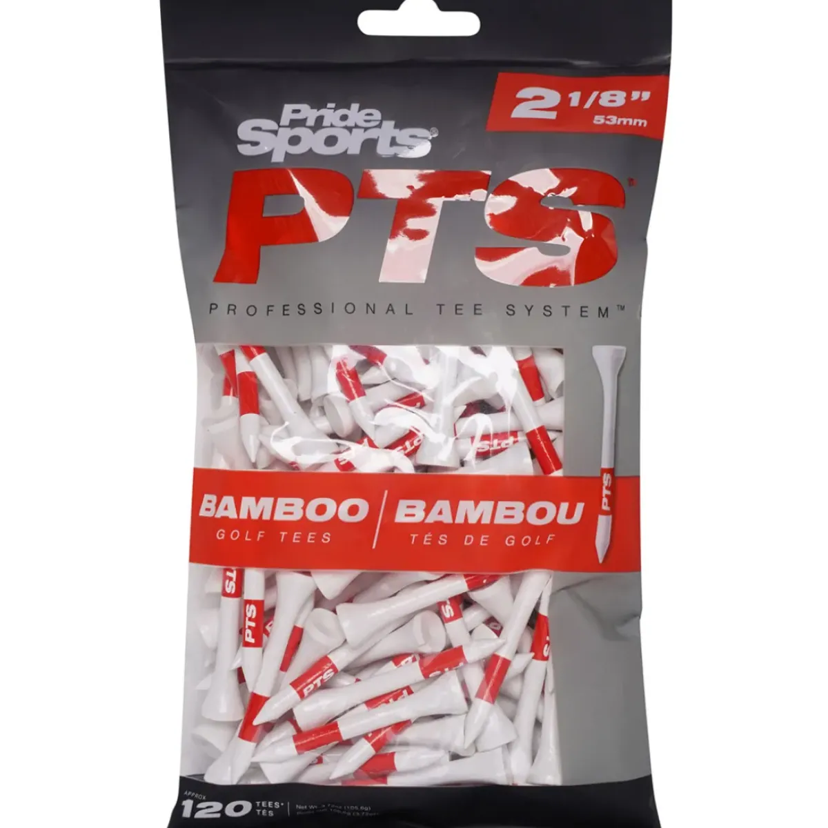 Clearance Sports PTS Bamboo Retail Golf Tees Pack Golf Tees