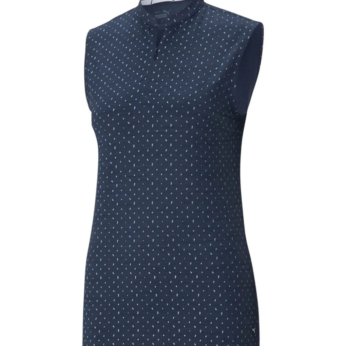 PUMA Ladies CLOUDSPUN Polka Sleeveless Stretch Golf Polo Shirt Ladies Polo Shirts