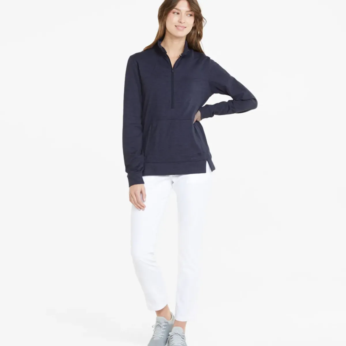 Online PUMA Ladies CLOUDSPUN Rockaway Half Zip Golf Midlayer Ladies Midlayers|Men's Midlayers