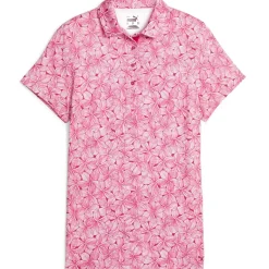 Clearance PUMA Ladies MATTR Plumeria Golf Polo Shirt Ladies Polo Shirts