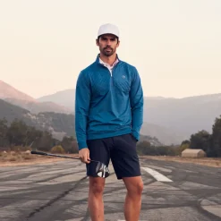 PUMA Men's AP CLOUDSPUN Castle Half Zip Golf Midlayer Men's Sweaters|Men's Midlayers