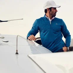 PUMA Men's AP CLOUDSPUN Castle Half Zip Golf Midlayer Men's Sweaters|Men's Midlayers