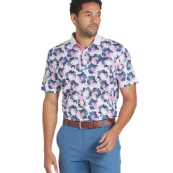 New PUMA Men's Borrego Print Golf Polo Shirt Men's Polo Shirts