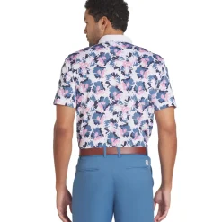 New PUMA Men's Borrego Print Golf Polo Shirt Men's Polo Shirts