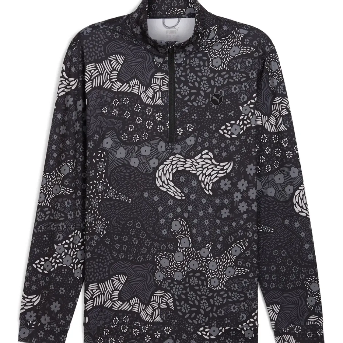 Clearance PUMA Men's CLOUDSPUN Bloom Half Zip Golf Mid Layer Men's Sweaters|Men's Midlayers