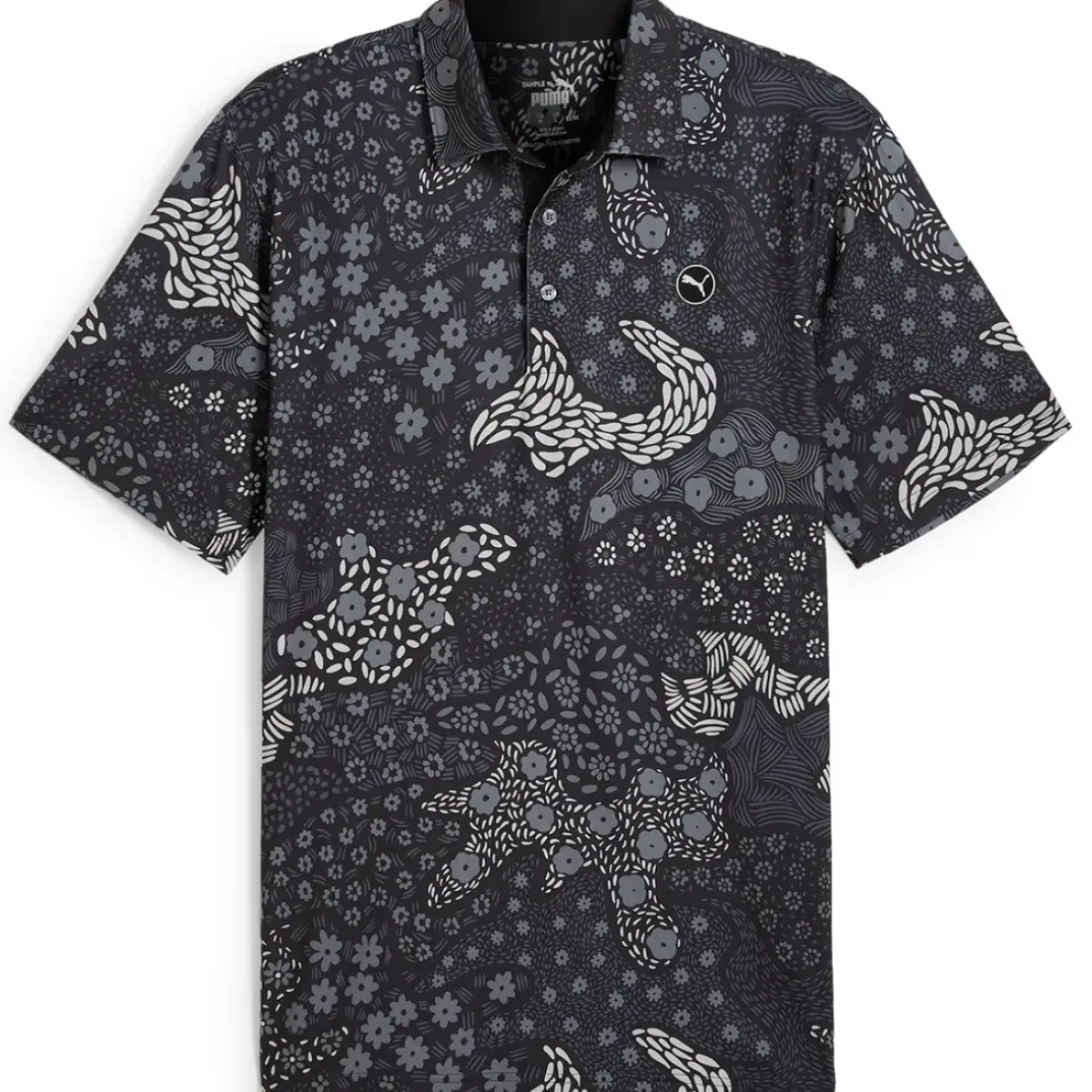 Outlet PUMA Men's CLOUDSPUN Bloom Golf Polo Shirt Men's Polo Shirts