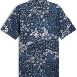 Outlet PUMA Men's CLOUDSPUN Bloom Golf Polo Shirt Men's Polo Shirts