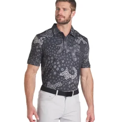 Outlet PUMA Men's CLOUDSPUN Bloom Golf Polo Shirt Men's Polo Shirts