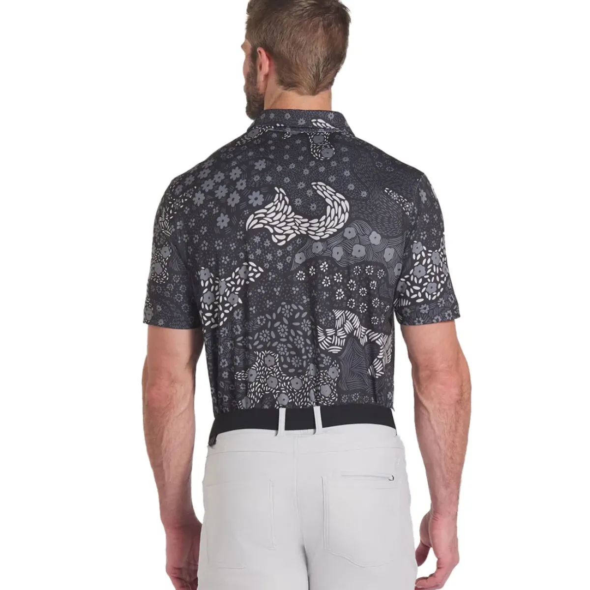 Outlet PUMA Men's CLOUDSPUN Bloom Golf Polo Shirt Men's Polo Shirts