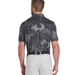 Discount PUMA Men's CLOUDSPUN Bloom Golf Polo Shirt Men's Polo Shirts