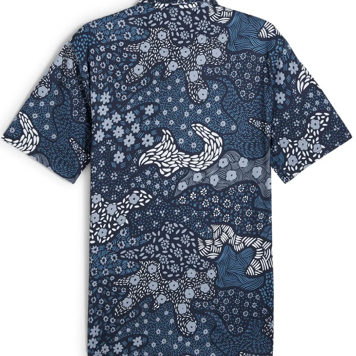 Discount PUMA Men's CLOUDSPUN Bloom Golf Polo Shirt Men's Polo Shirts