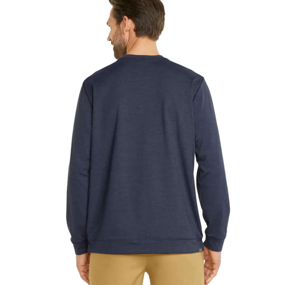 Clearance PUMA Men's CLOUDSPUN ColourCrewneck Golf Midlayer Men's Sweaters|Men's Midlayers