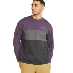 Clearance PUMA Men's CLOUDSPUN ColourCrewneck Golf Midlayer Men's Sweaters|Men's Midlayers