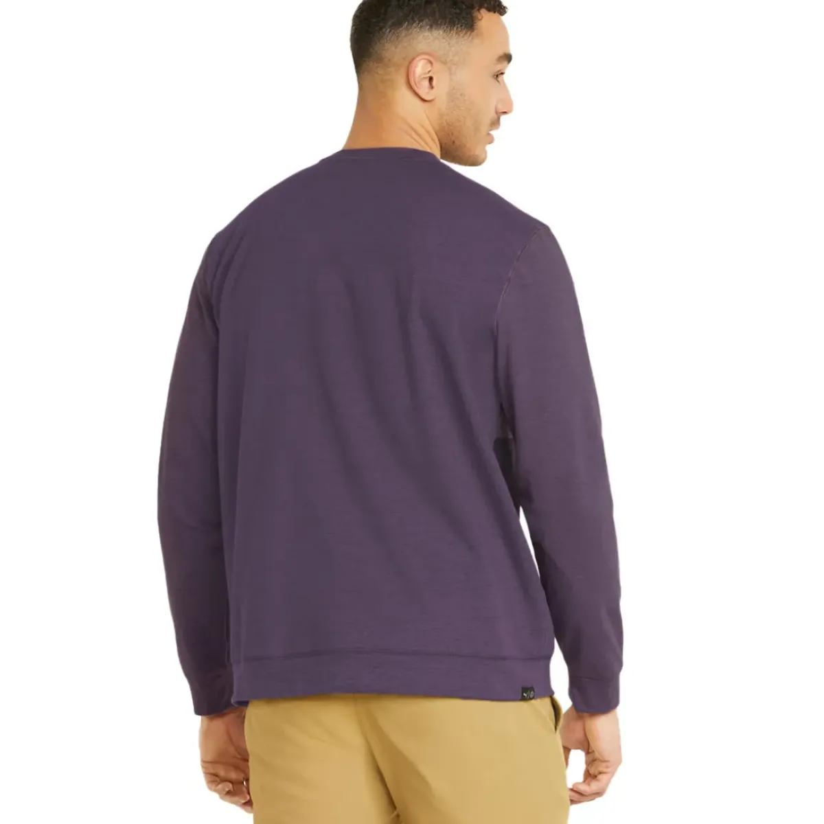 Clearance PUMA Men's CLOUDSPUN ColourCrewneck Golf Midlayer Men's Sweaters|Men's Midlayers
