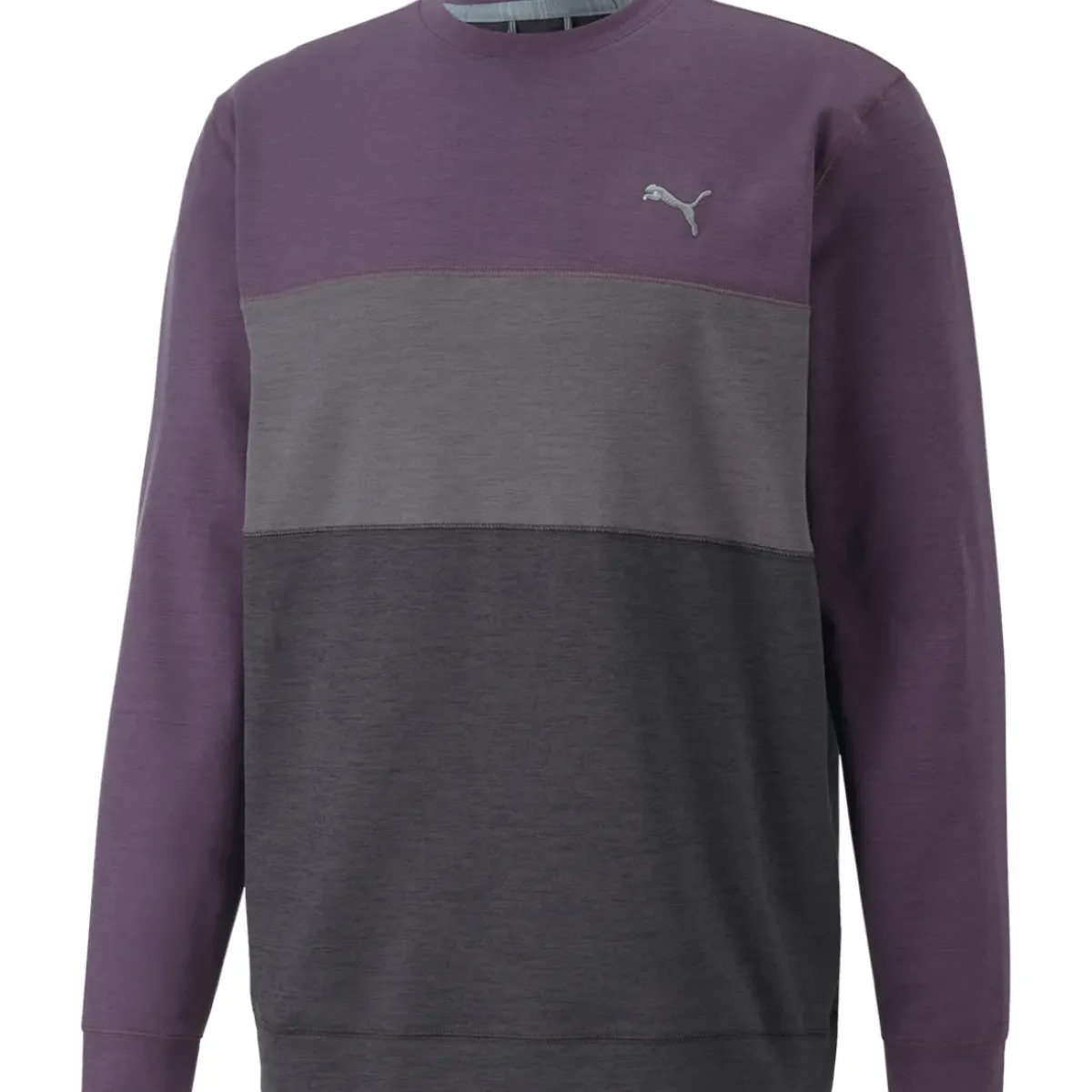 Clearance PUMA Men's CLOUDSPUN ColourCrewneck Golf Midlayer Men's Sweaters|Men's Midlayers