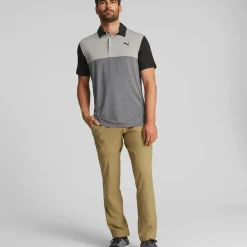 Clearance PUMA Men's CLOUDSPUN Colourblock Golf Polo Shirt Men's Polo Shirts