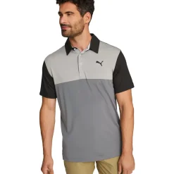 Outlet PUMA Men's CLOUDSPUN Colourblock Golf Polo Shirt Men's Polo Shirts