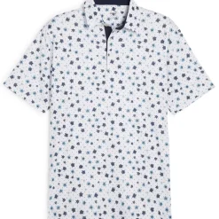 Outlet PUMA Men's CLOUDSPUN Floral Golf Polo Shirt Men's Polo Shirts