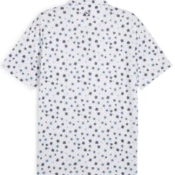 Outlet PUMA Men's CLOUDSPUN Floral Golf Polo Shirt Men's Polo Shirts