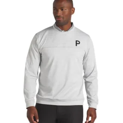 Sale PUMA Men's CLOUDSPUN Patch Crewneck Golf Sweater Men's Sweaters|Men's Midlayers