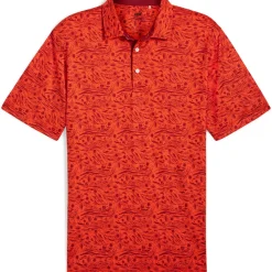 Discount PUMA Men's CLOUDSPUN Watering Golf Polo Shirt Men's Polo Shirts