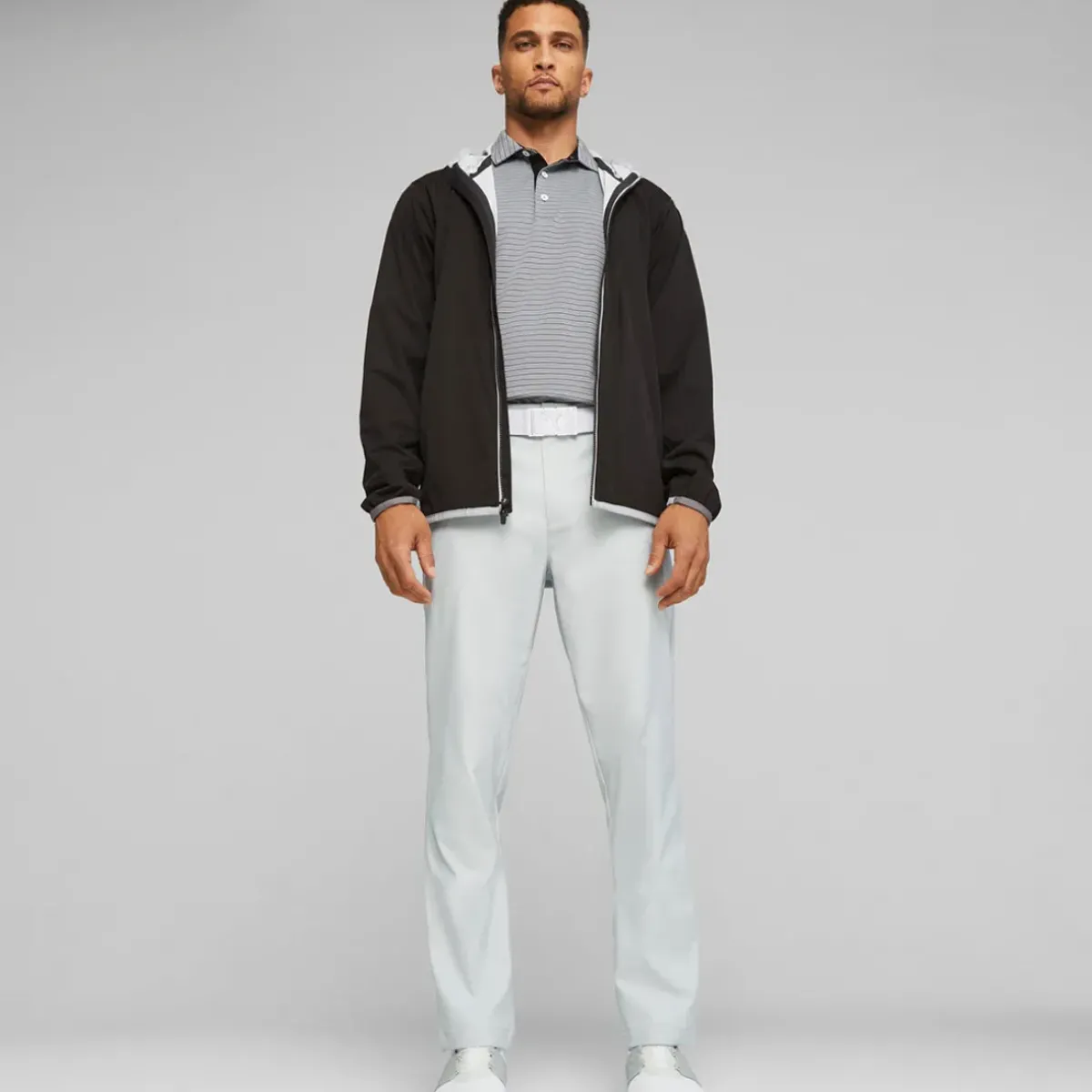 PUMA Men's DRYLBL Packable Waterproof Full Zip Golf Rain Jacket Men's Jackets|Men's Waterproofs