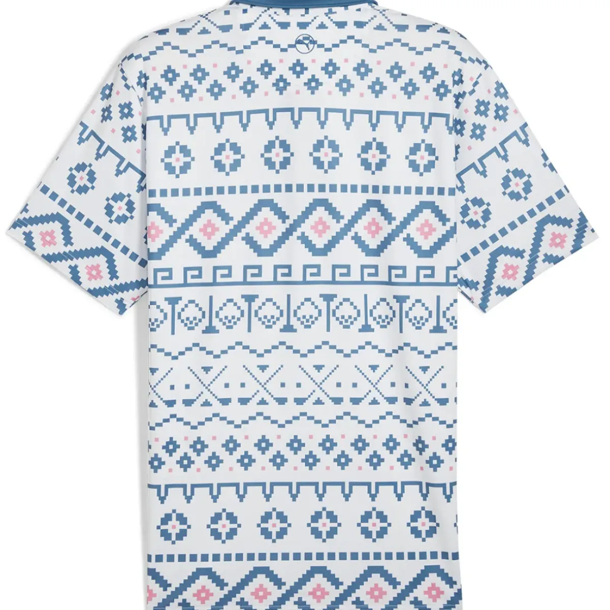 PUMA Men's Fair Isle Golf Polo Shirt Men's Polo Shirts