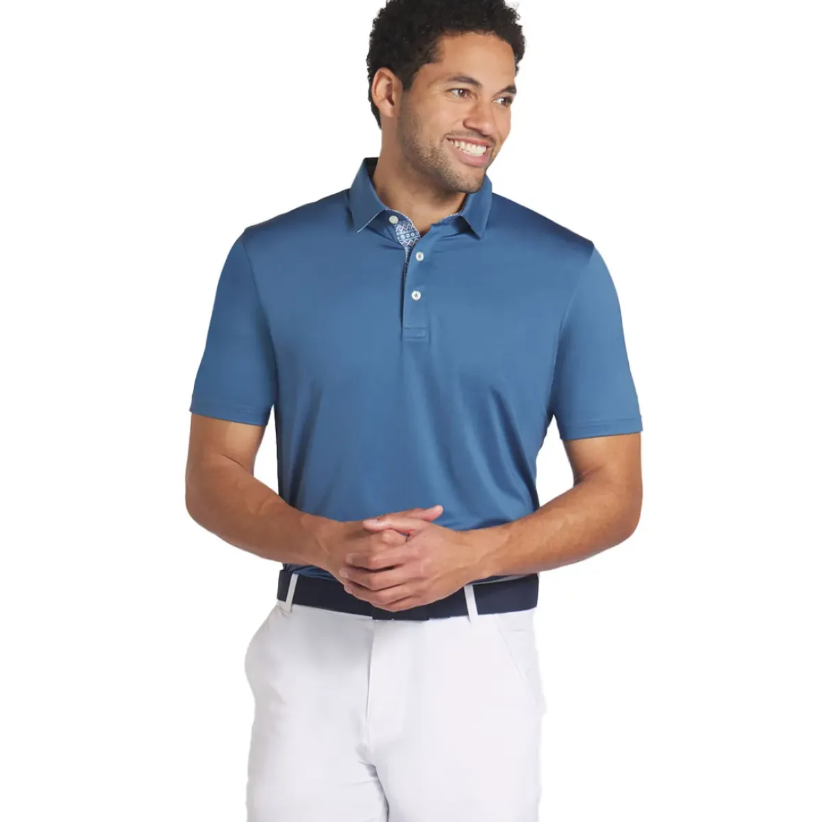 Best PUMA Men's Fair Isle Trim Golf Polo Shirt Men's Polo Shirts