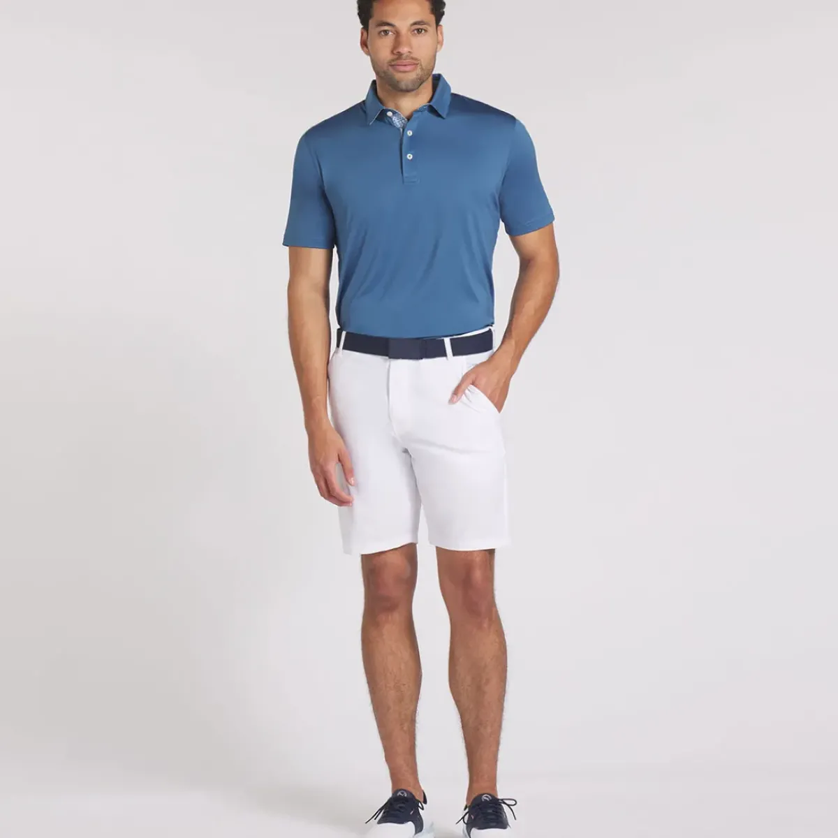 Best PUMA Men's Fair Isle Trim Golf Polo Shirt Men's Polo Shirts