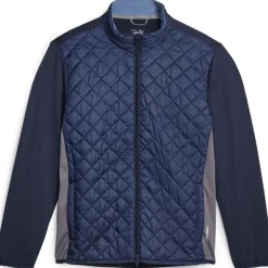 Best PUMA Men's Frost Quilted Full Zip Golf Jacket Men's Sweaters|Men's Jackets