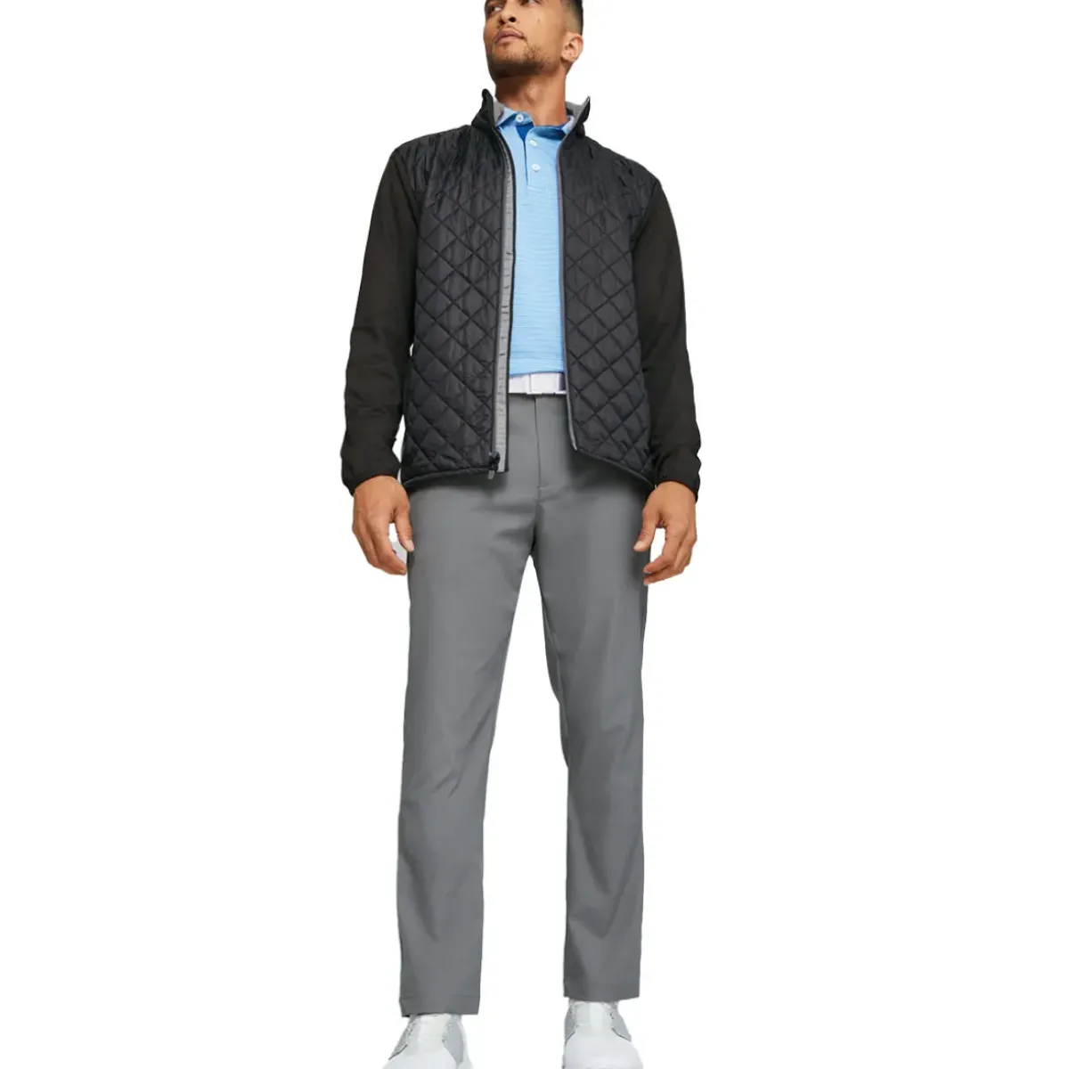 Best PUMA Men's Frost Quilted Full Zip Golf Jacket Men's Sweaters|Men's Jackets