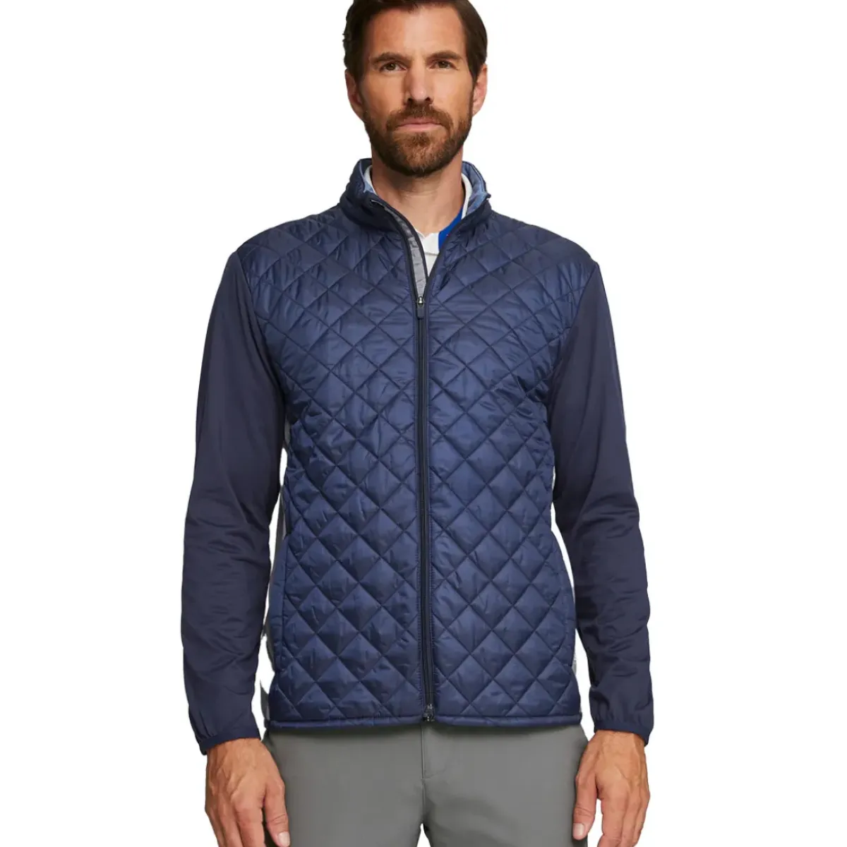 Best PUMA Men's Frost Quilted Full Zip Golf Jacket Men's Sweaters|Men's Jackets