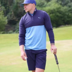 Outlet PUMA Men's Gamer Color Half Zip Golf Midlayer Men's Sweaters|Men's Midlayers