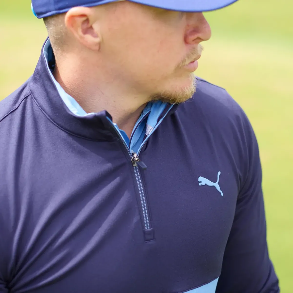 Best PUMA Men's Gamer Color Half Zip Golf Midlayer Men's Sweaters|Men's Midlayers