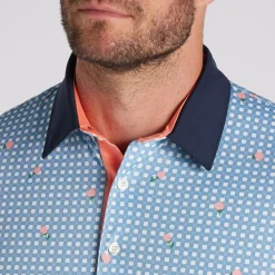 Sale PUMA Men's Gingham Golf Polo Shirt Men's Polo Shirts