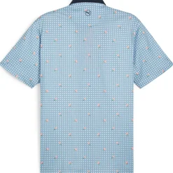 Sale PUMA Men's Gingham Golf Polo Shirt Men's Polo Shirts