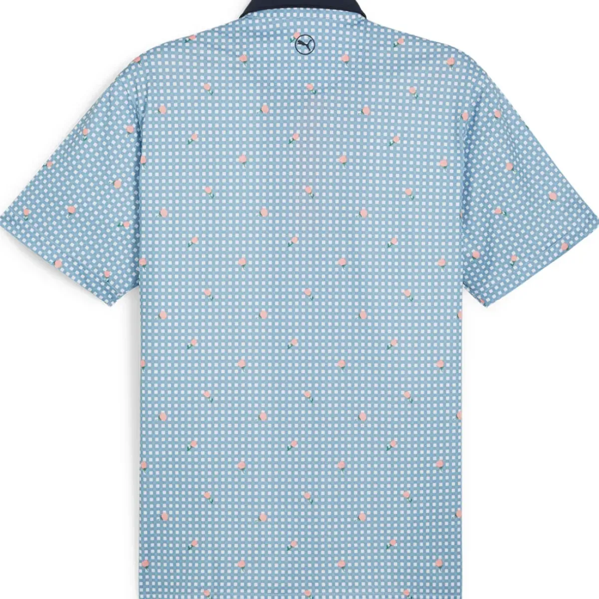 Sale PUMA Men's Gingham Golf Polo Shirt Men's Polo Shirts