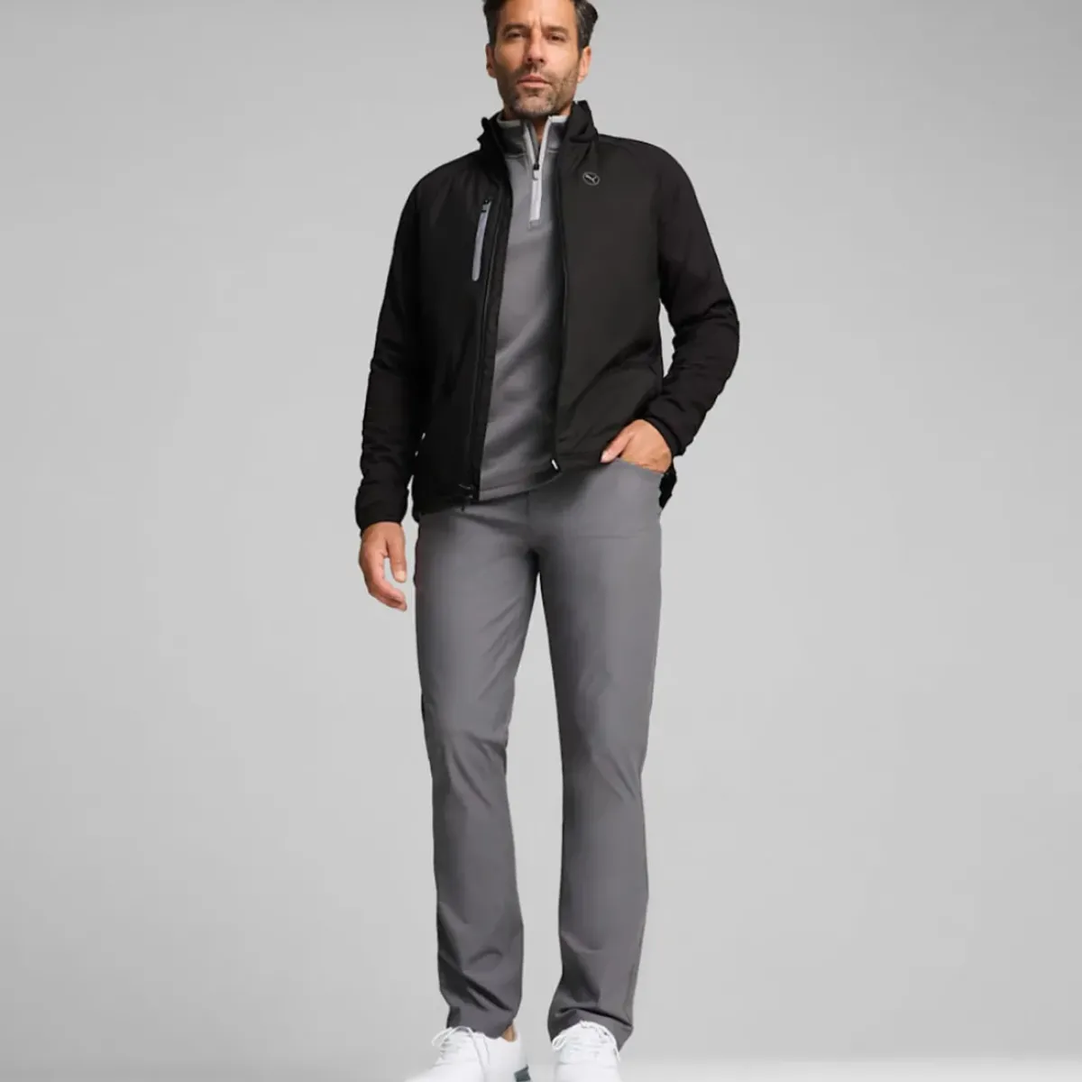 Online PUMA Men's Hielands Full Zip Golf Jacket Men's Sweaters|Men's Jackets