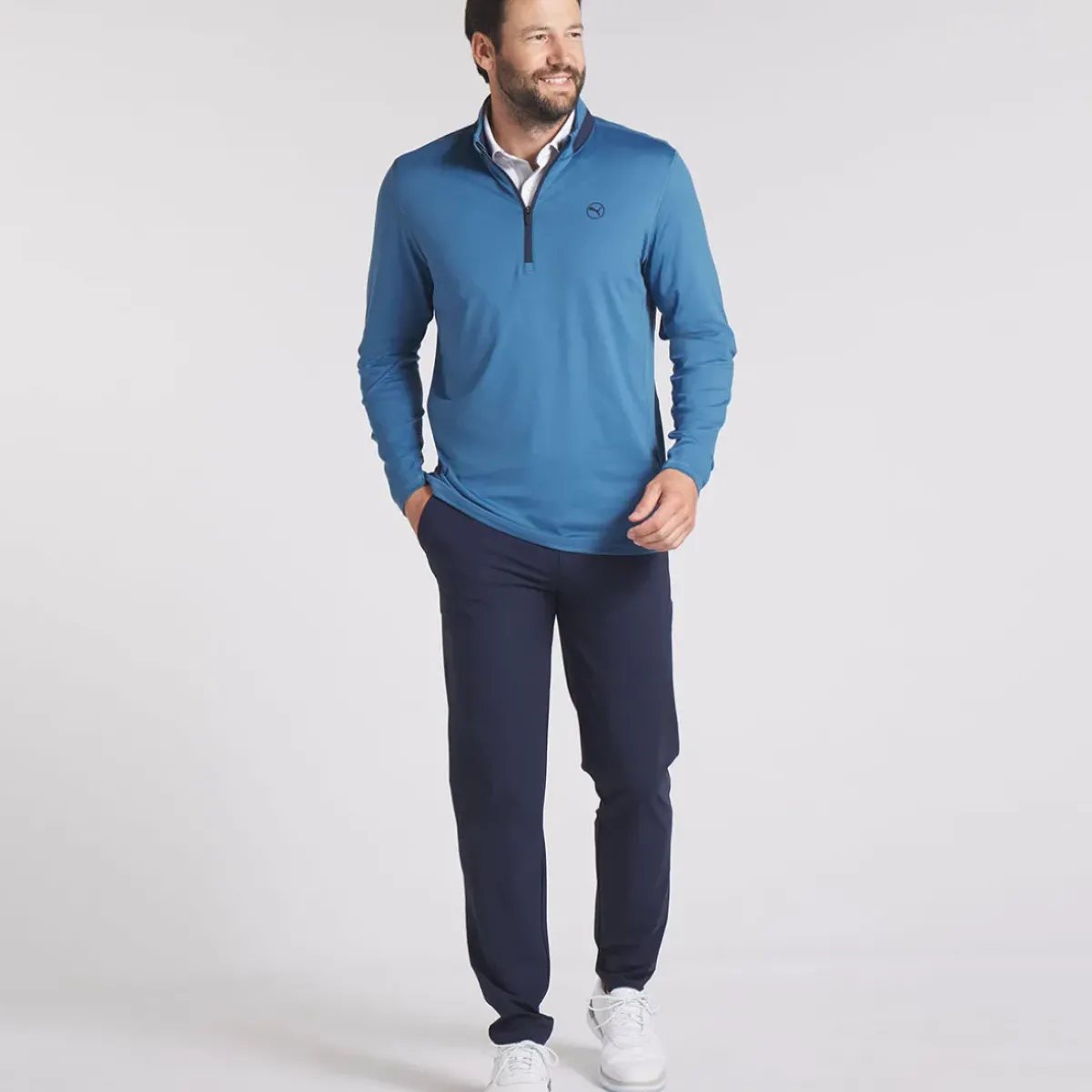 Outlet PUMA Men's Lightweight Quarter Zip Golf Midlayer Men's Sweaters|Men's Midlayers