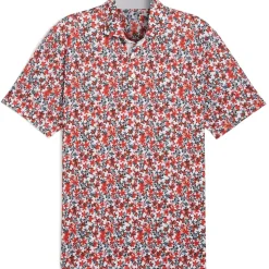 Best PUMA Men's MATTR Lillie Print Golf Polo Shirt Men's Polo Shirts