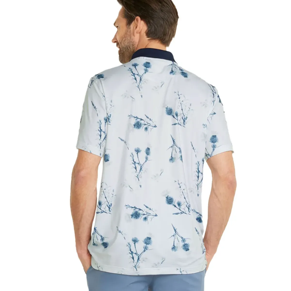 Online PUMA Men's MATTR Lowlands Stretch Golf Polo Shirt Men's Polo Shirts