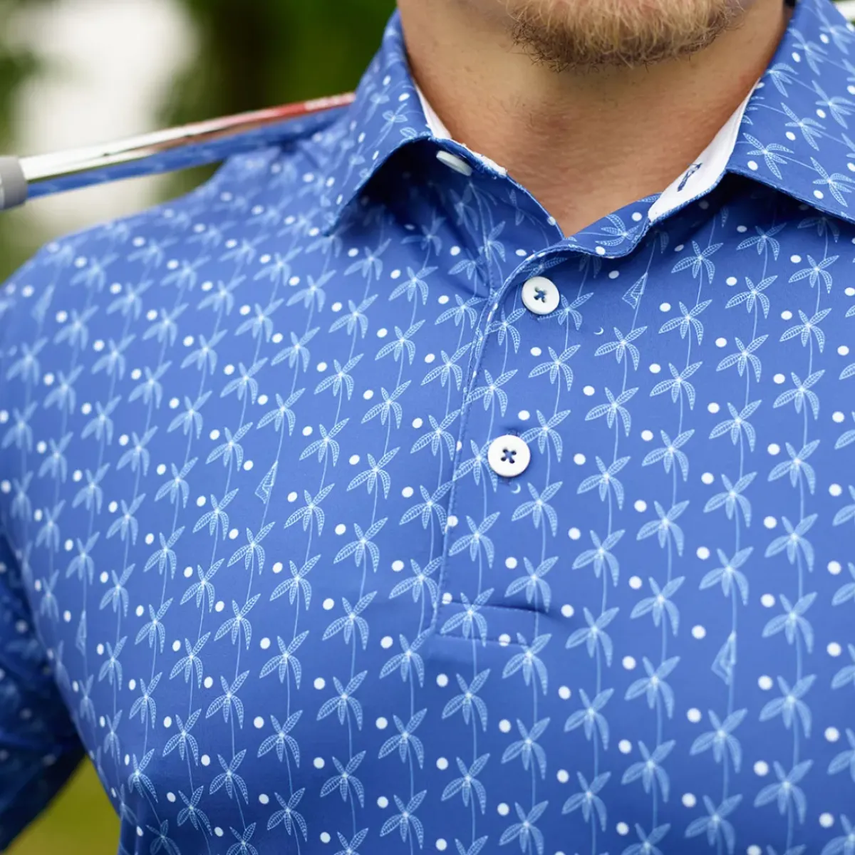 Online PUMA Men's MATTR Palms Golf Polo Shirt Men's Polo Shirts