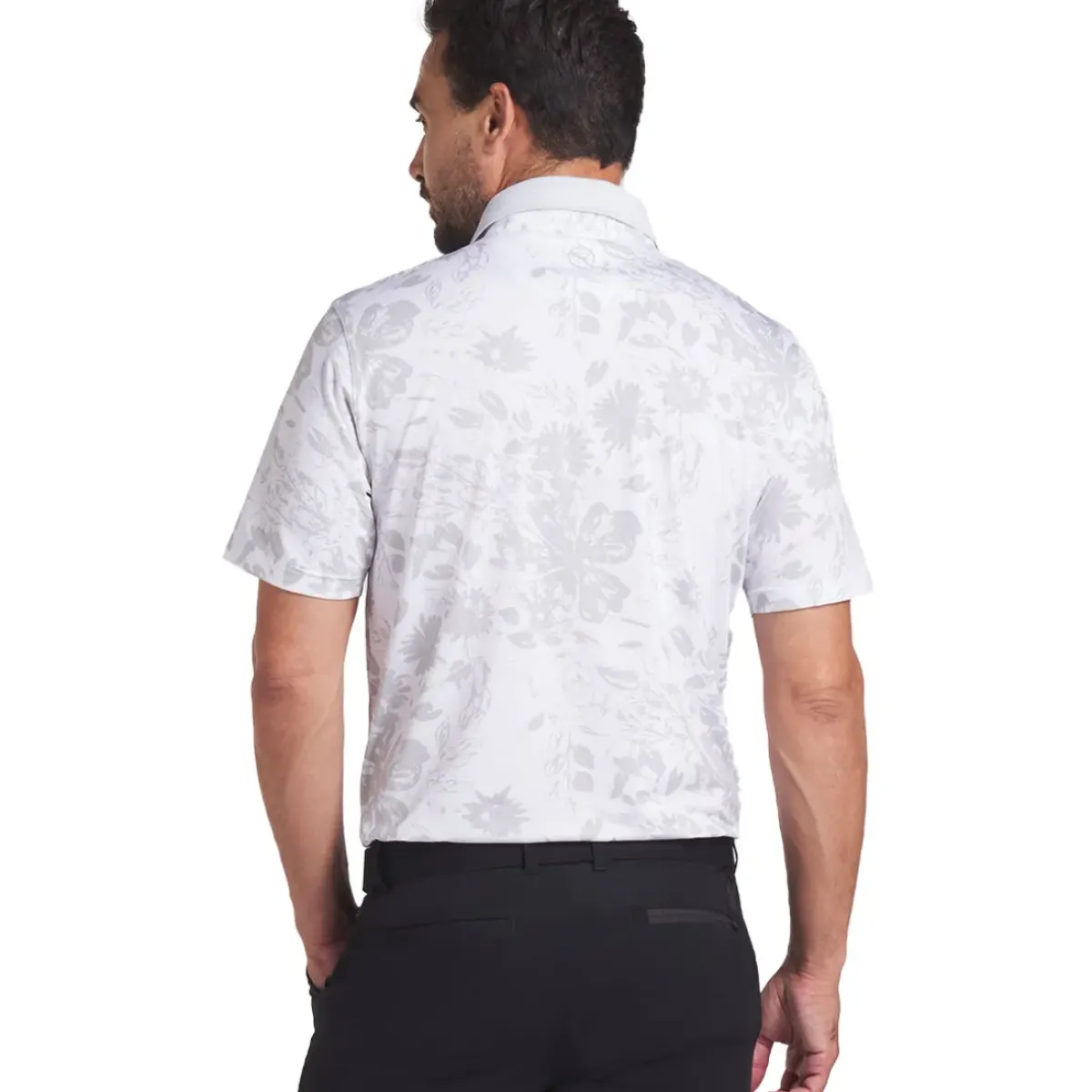 Online PUMA Men's MATTR Rose Print Golf Polo Shirt Men's Polo Shirts|Season Ready Collection